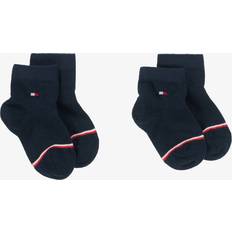 S Socken Tommy Hilfiger Blue Cotton Ankle Socks 2 Pack Blue 23-26