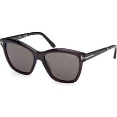 Tom Ford Unisex Sunglasses Tom Ford Lucia Polarized Smoke Butterfly FT1087 05D