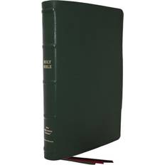 NKJV, Large Print Thinline Reference Bible #5856GR Green Premium Goatskin Leather