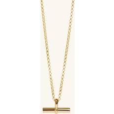 T-Bar Necklace Gold