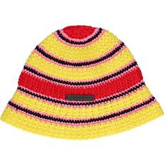 Damen - Gelb Hüte Stella McCartney Yellow Logo Bucket Hat 5702 Pink