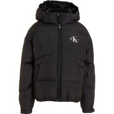 Kinderbekleidung Calvin Klein Girl's Puffer Jacket - Black (IG0IG02056BEH)