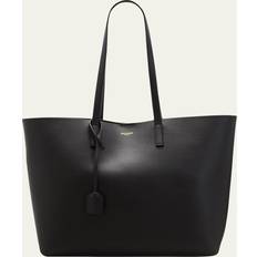 Saint Laurent Bags Saint Laurent YSL East-West Calfskin Shopping Tote Bag BLACK
