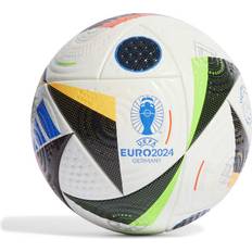 Fußbälle adidas EURO24 Pro Football - White/Black/Glow Blue