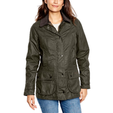 Women's Barbour Classic Beadnell Jacket Olive Waxed Cotton