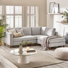 Furniturebox Frost Luxury Taupe Sofa 238cm 3-Sitzer