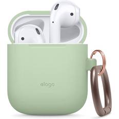 Apple airpods with charging case Elago Silicone Hang Case for AirPods 1 & 2