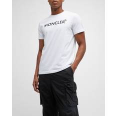 Moncler Men T-shirts Moncler Chest Logo T-Shirt White