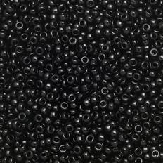 Miyuki Round Seed Bead Size 6/0 20g-tube Opaque Black