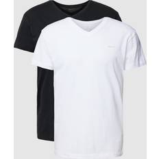 Gant T-skjorte V-neck T-shirt 2-pakning Svart
