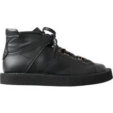 Chukka boots Dolce & Gabbana Black Leather Slip on Stretch Boots EU40/US7