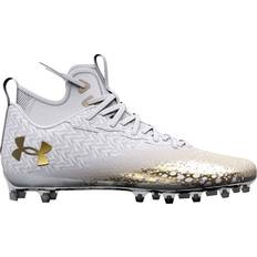 Under Armour Soccer Shoes Under Armour Women's Spotlight Clone MC Football Cleats, 8.5, White/Gold Holiday Gift