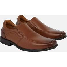 Debenhams Men's Mens Tramline Leather Airsoft Shoes Brown