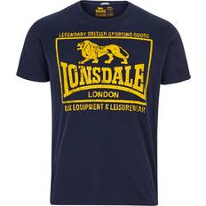 Lonsdale Herren - L T-Shirts Lonsdale Hounslow Navy T-Shirt Blau