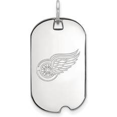 Ties LogoArt Sterling Silver NHL Detroit Red Wings Dog Tag Pendant instock P30608