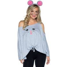 Damen Capes & Ponchos Leg Avenue Pc Mouse Costume Poncho Set One in stock
