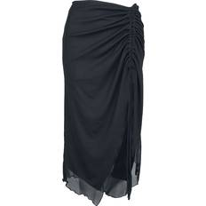 3XL Skjørt Banned Umbra ruched mesh skirt Medium-length skirt black
