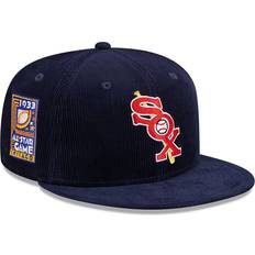 New Era Chicago White Sox Caps New Era Men's Navy Chicago White Sox Throwback Corduroy 59FIFTY Fitted Hat Navy Navy