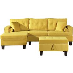 Gelb Sofas Home Deluxe Polsterecke Sofa