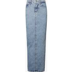 Long Skirts - Women Good American Uniform Maxi Denim Skirt - Blue