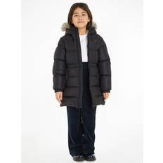 Pelz Kinderbekleidung Tommy Hilfiger Essential Longline Down Jacket BLACK 16yrs