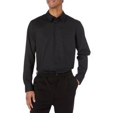 Calvin Klein Men's Slim-Fit Refined Button-Down Shirt Black Beauty Black Beauty
