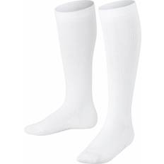 Elastan Socken Falke White Cotton Long Socks White 19-22