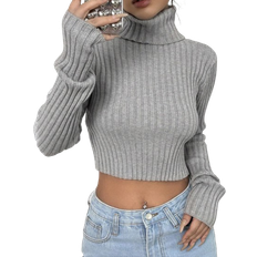 Shein Turtle Neck Cropped Sweater