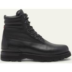 Sport Shoes Moncler Peka leather lace-up boots black
