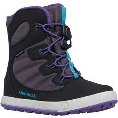 Merrell Kinderschuhe Merrell Snow Bank 4.0 Waterproof Boots Kids Black Purple Turq