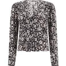 L Blouses on sale Marant Etoile Draped floral blouse black