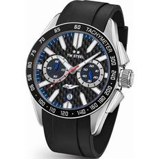 TW Steel Wrist Watches TW Steel Grandeur Sport with Silicone Strap, Black, 24 Model: GS2