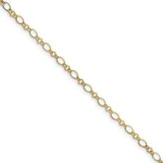 Adjustable Size Anklets Primal Gold Chain Anklet in 14k Yellow