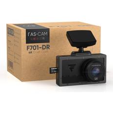 Camcorders FAS alliance Upgraded F701 Dash Cam Include Free 128G SD Card, 4K Front 3840x2160 UHD, Built-in GPS, 135.6° Wide Angle Dashboard Camera Recorder with Top Tier Sensor, with Loop Record, G-Sensor