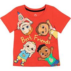 Tops CoComelon JJ Cody Nina Nico Toddler Boys Graphic T-Shirt Red 2T