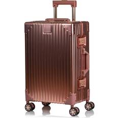 Aluminum Luggage Champs Elite 21 Rose Gold Luggage