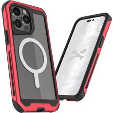 Ghostek Apple iPhone 15 Pro Max Mobile Phone Cases Ghostek Atomic Slim MagSafe iPhone 15 Pro Max Case for Apple iPhone 15 15 Plus 15Pro Red