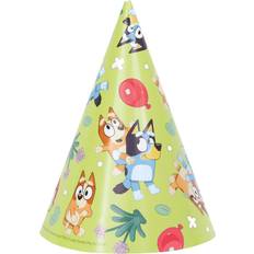 Party Hats Bluey And Friends Cone Party Hats 8ct