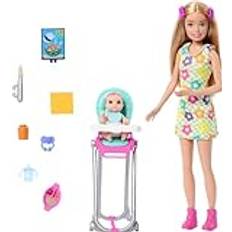Dolls & Doll Houses Barbie Skipper Babysitters Inc. Playset and Doll with Blonde Hair