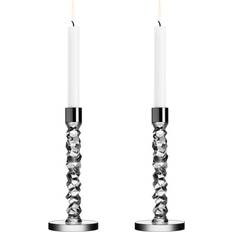 Orrefors Candlesticks, Candles & Home Fragrances Orrefors Carat Steel Candlestick 24.2cm 2pcs