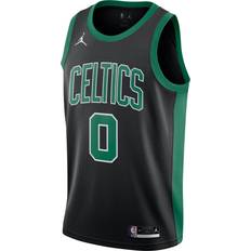 Boston celtics Jordan Men's Boston Celtics Jayson Tatum #0 2020-21 Dri-FIT Statement Swingman Black Jersey