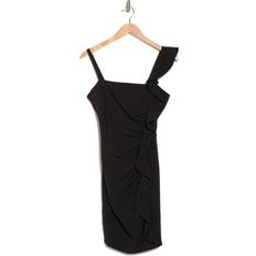 Guess Dresses Guess Women's Ruffle Ruched Black