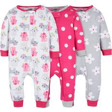 Babies - S Jumpsuits Onesies Brand Baby Girl's 3-Pack Snug Fit One-Piece Cotton Pajamas, Dots & Kitties, Months
