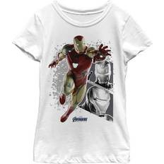 Marvel T-Shirts Marvel Girl Avengers: Endgame Iron Man Changes Graphic Tee White