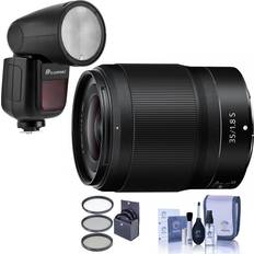 Nikon Z 35mm f/1.8 S Lens with Flashpoint Zoom X R2 TTL Flash Kit