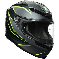 AGV K6 Flash Street Motorcycle Helmet Grey/Black/Lime/X-Large Adult
