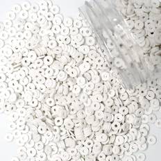 4000pcs White Clay Beads 0.24inch/6mm 