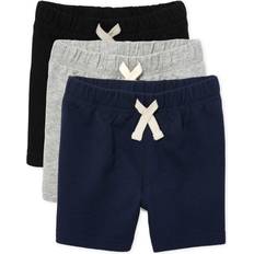 Babies Pants Children's Clothing The Children's Place Boy's Pull On Shorts 3-pack - Black/H/T Smoke/New Navy