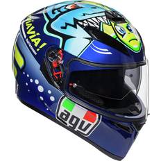 AGV Full Face Helmets Motorcycle Helmets AGV Full Face Helmet Blue, Large Adult, Unisex