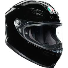 AGV K-6 Solid Adult Street Motorcycle Helmet Black/Medium/Large